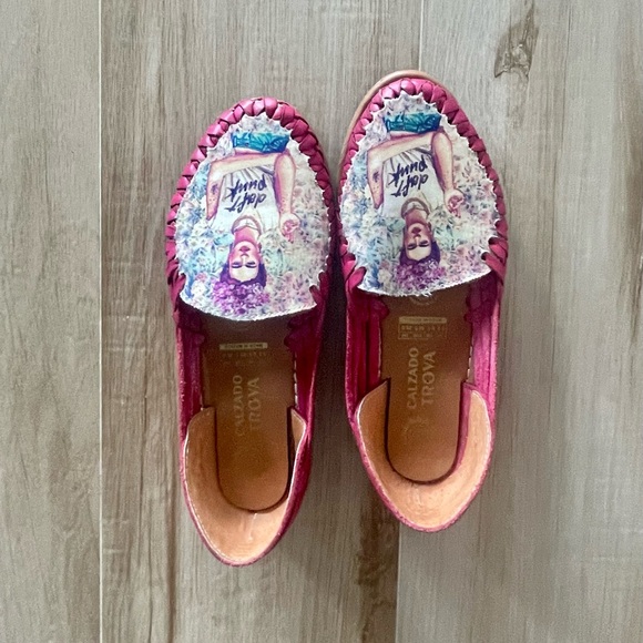 VTG Huaraches Pink Frida Kahlo/Daft Punk - Picture 3 of 8